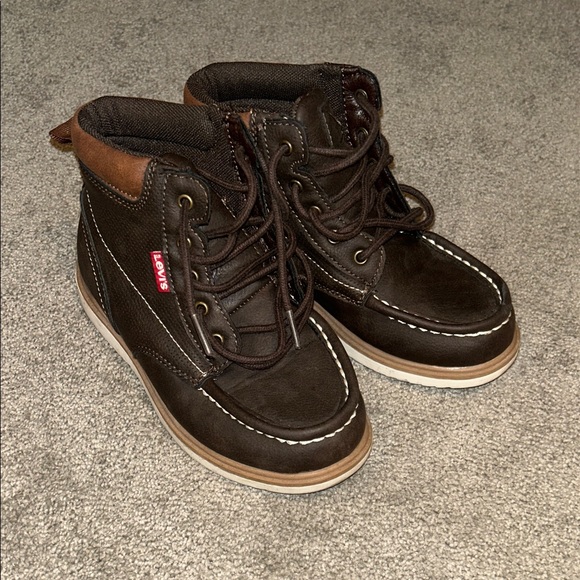 Levi's Kids Brown Leather Boots - Picture 1 of 4